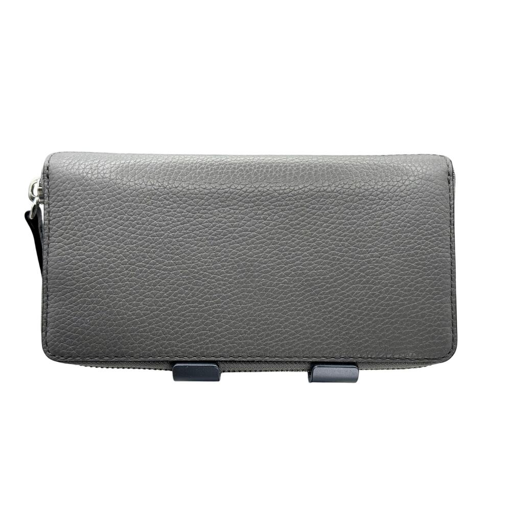 Marc Jacobs Standard Leather Continental Wallet Dark Gray - Picture 2 of 3